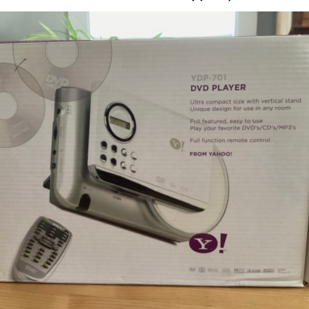 NEW IN BOX Vintage Yahoo DVD/CD/MP3’s Player Model YDP701